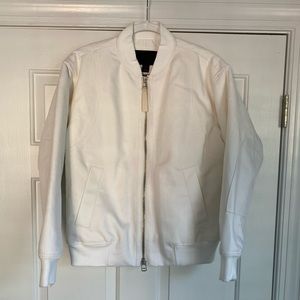 J.Crew Collection White Bomber Jacket